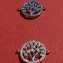 Link pomul vietii cu zirconii din argint .925 placat cu rodiu aprox 1.5x15x20 mm (cu anourile)