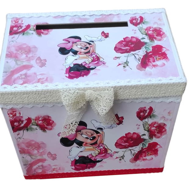 Cutie dar botez - Minnie Mouse