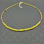 colier argint jad corean, grossular, pirita, rondele sticla Cehia heishi minimalist boho chic wearable - Transport gratuit