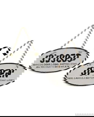 Decoratiune metalica open/closed