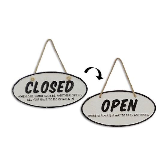 Decoratiune metalica open/closed