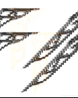 Set doua console din fonta antik brown