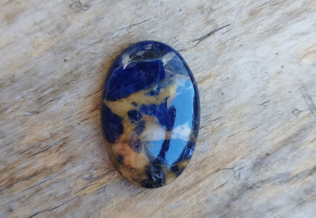 Cabochon sodalit, 32x22x7 mm