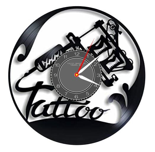 SALON TATUAJE-ceas de perete