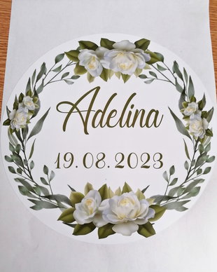 Etichete autoadezive personalizate nunta, botez