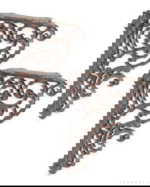 Set doua console din fonta pentru perete