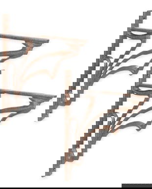 Set doua console Art Nouveau din fonta