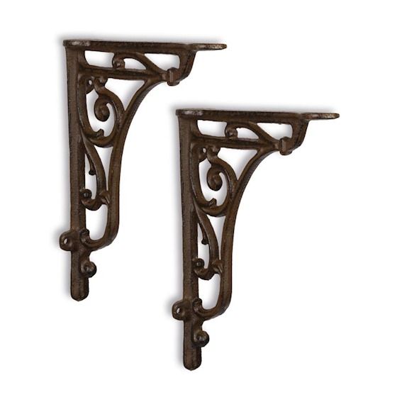 Set doua console de perete fonta antik brown