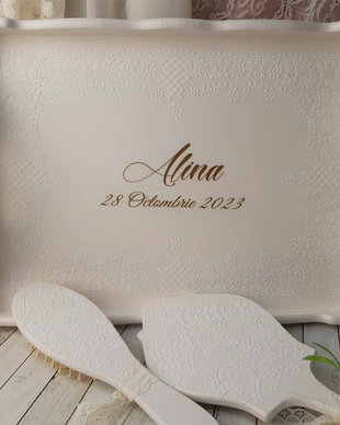 Tava personalizata pentru mireasa