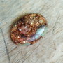 Cabochon aqua terra jasper in bronzit, 40x30x7.5 mm