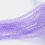 Cristale din sticla, rondelle, 3.5x3 mm, mov