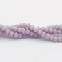 Cristale din sticla, rondelle, opace, 3.5x3 mm, mov deschis