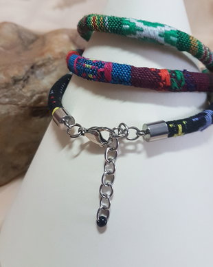 Bratara snur tribal cu inchizatoare lobster