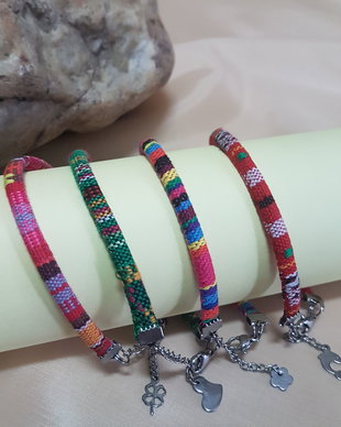 Bratara snur tribal cu inchizatoare lobster
