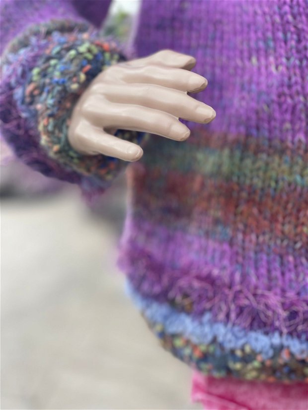 Pulover tricotat/crosetat Autumn Dream
