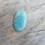 Cabochon amazonit, 33x20x5 mm