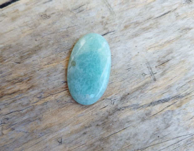 Cabochon amazonit, 33x20x5 mm