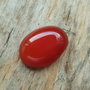 Cabochon agata caramizie, 25x18 mm