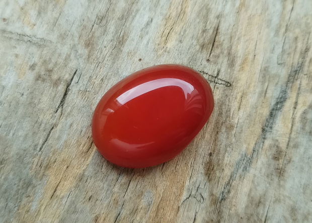 Cabochon agata caramizie, 25x18 mm