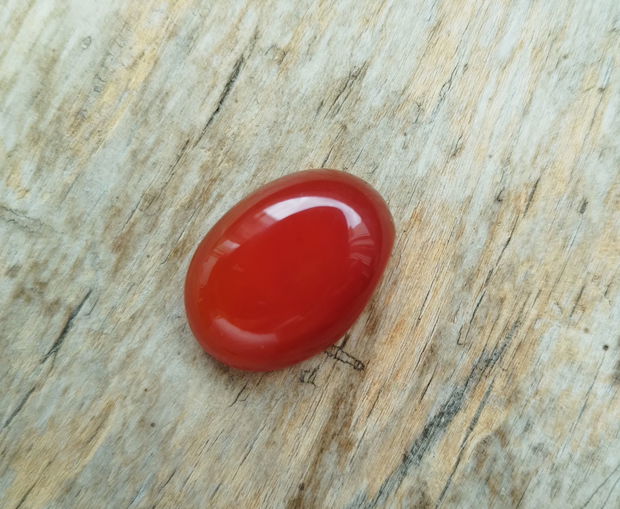 Cabochon agata caramizie, 25x18 mm