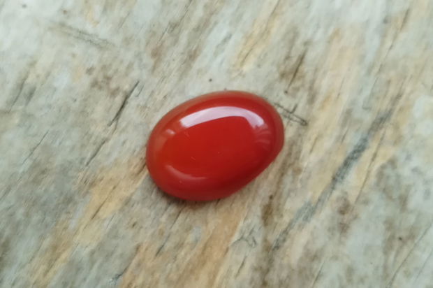 Cabochon agata caramizie, 25x18 mm