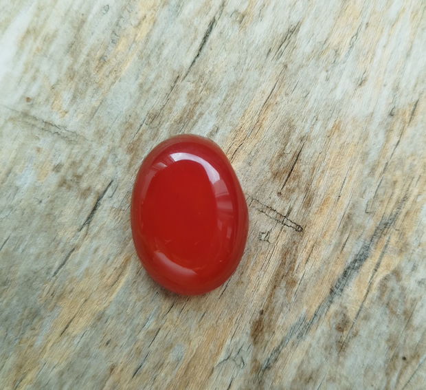 Cabochon agata caramizie, 25x18 mm