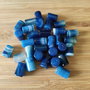 Agate albastre tub - 12 X 8 mm