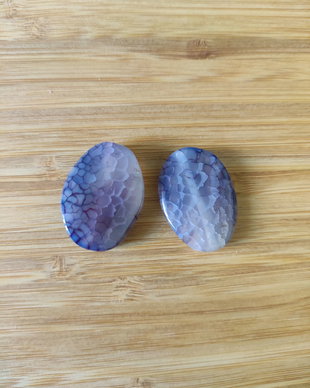 Agate crab fire - 30x21mm