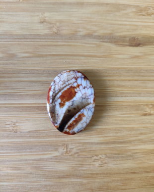 Agata crab fire - 35x25mm