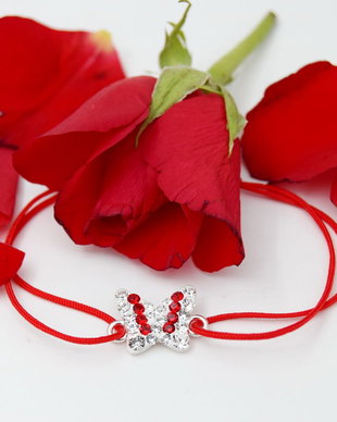 Bratara reglabila Swarovski / Argint 925  My Butterfly / Fluturasul meu