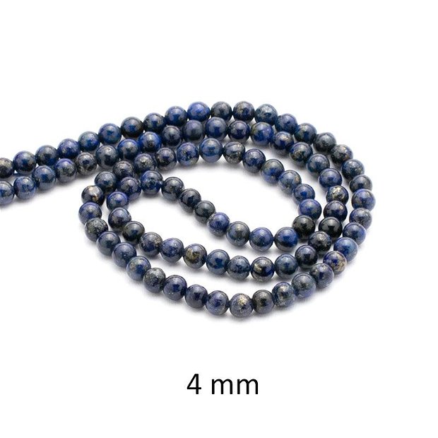 Lapis Lazuli, tratat, 4 mm, LPL-08