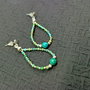 Cercei argint creole turcoaz natural Hubei/China boho chic trendy wearable- Transport gratuit