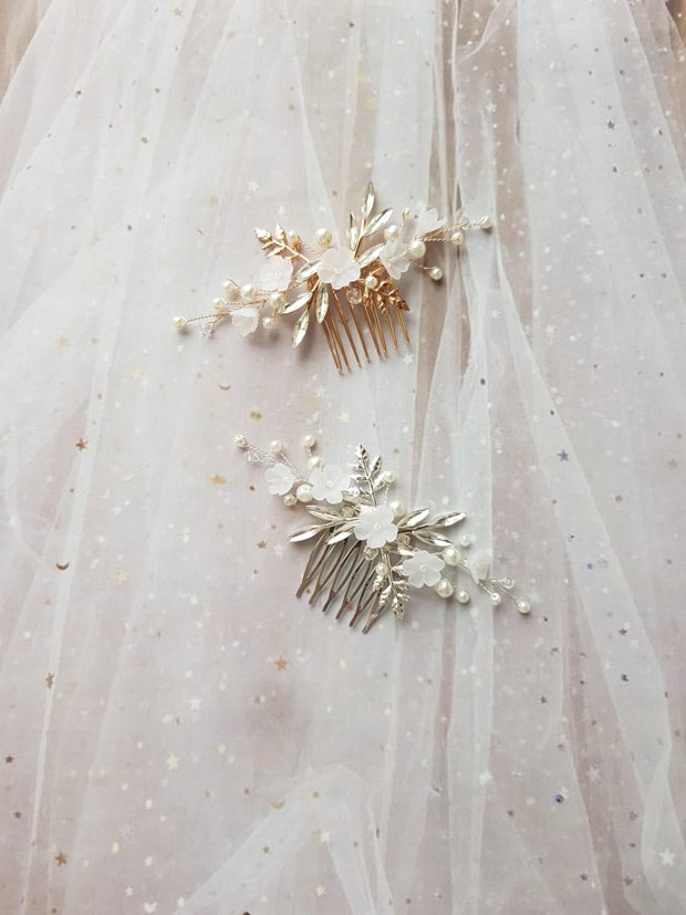 LANA Gold - pieptan mireasa decorativ