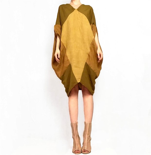 Origami Earth Cocoon Dress