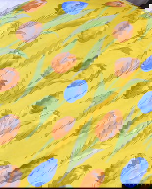 Cupon bumbac cu lalele