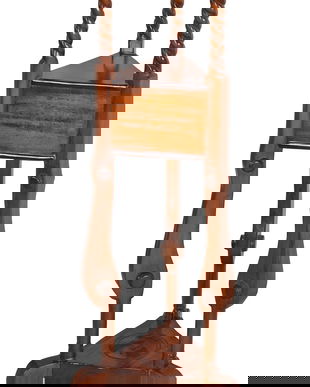 Suport flori din lemn mahon