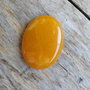 Cabochon jad galben, 40x30x7 mm