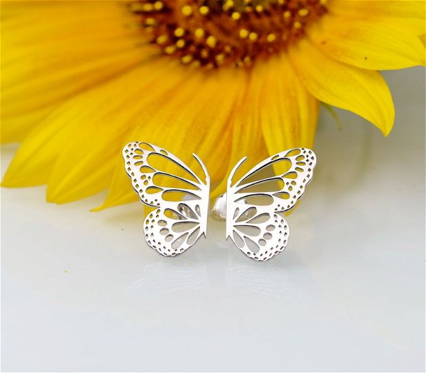 Cercei Butterfly Wing / Aripă de Fluture  Argint 925