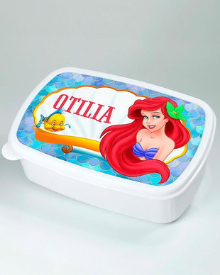Caserola personalizata cu nume si personaj Mica Sirena