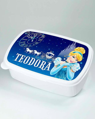 Caserola pentru sandwich cu nume si personaj Cenusareasa