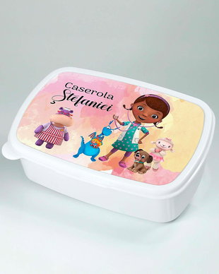 Lunch box personalizat cu nume si personaj Plusica