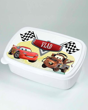 Caserola personalizata cu nume si personaj - Cars