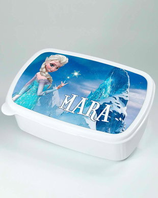 Lunch box personalizat cu nume si personaj Frozen
