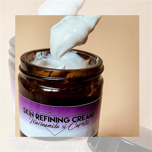 Skin refining cream-Crema hidratanta pentru ten mixt, gras -Niacinamide & Caprilis