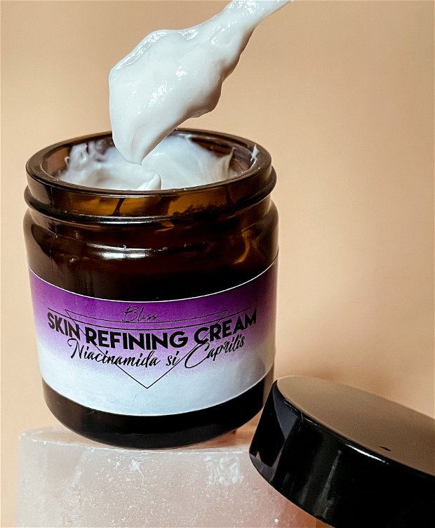Skin refining cream-Crema hidratanta pentru ten mixt, gras -Niacinamide & Caprilis