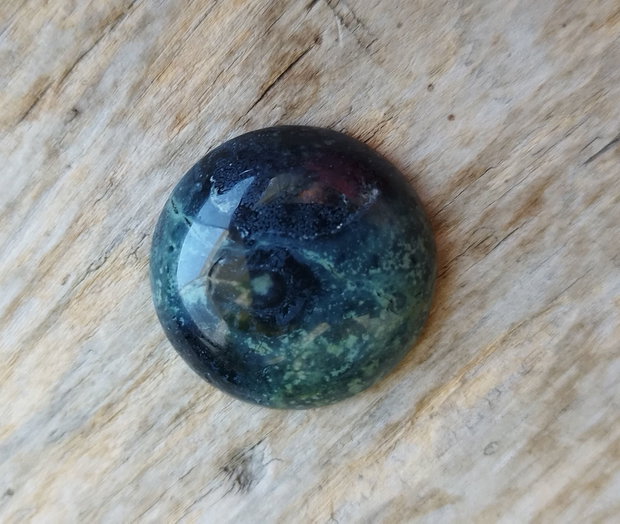 Cabochon kambaba jasper, 25x7 mm