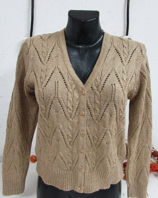 Jacheta/cardigan din tricot cu lurex