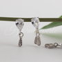 Baza cercei, argint 925 si cubic zirconia (1)