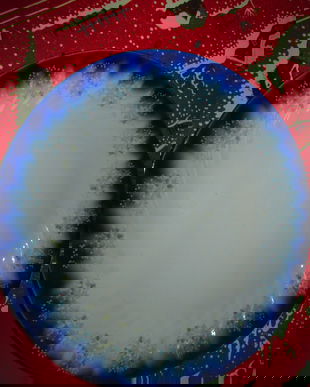 platou portelan cobalt vintage