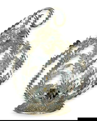 Felinar rotund de perete cu fluturi